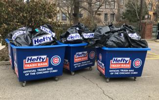 THE CHICAGO CUBS AND HEFTY TRASH BAGS