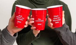 Hefty Party Cups with Fun Sayings 2019