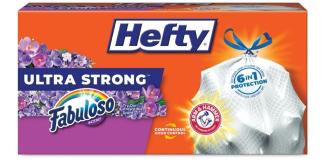 Hefty Medium Garbage Bags, Drawstring, Fabuloso Scent, 8 Gallon